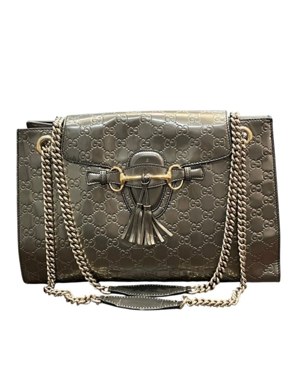 Gucci Horsebit Emily Guccissima Shoulder Bag Leather